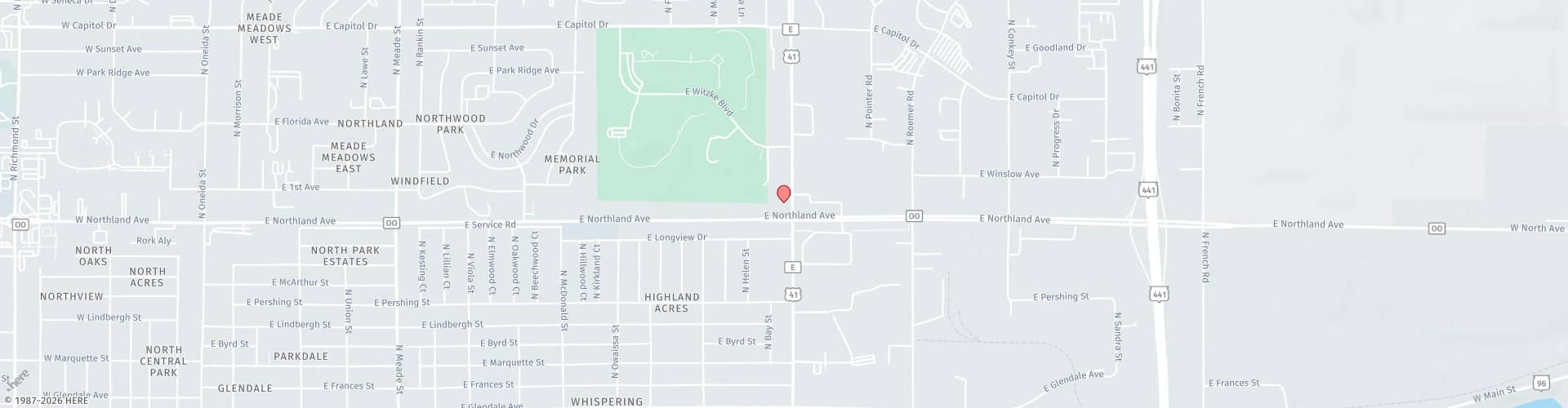 Location Map: 2807 N Ballard Rd Appleton, WI 54911